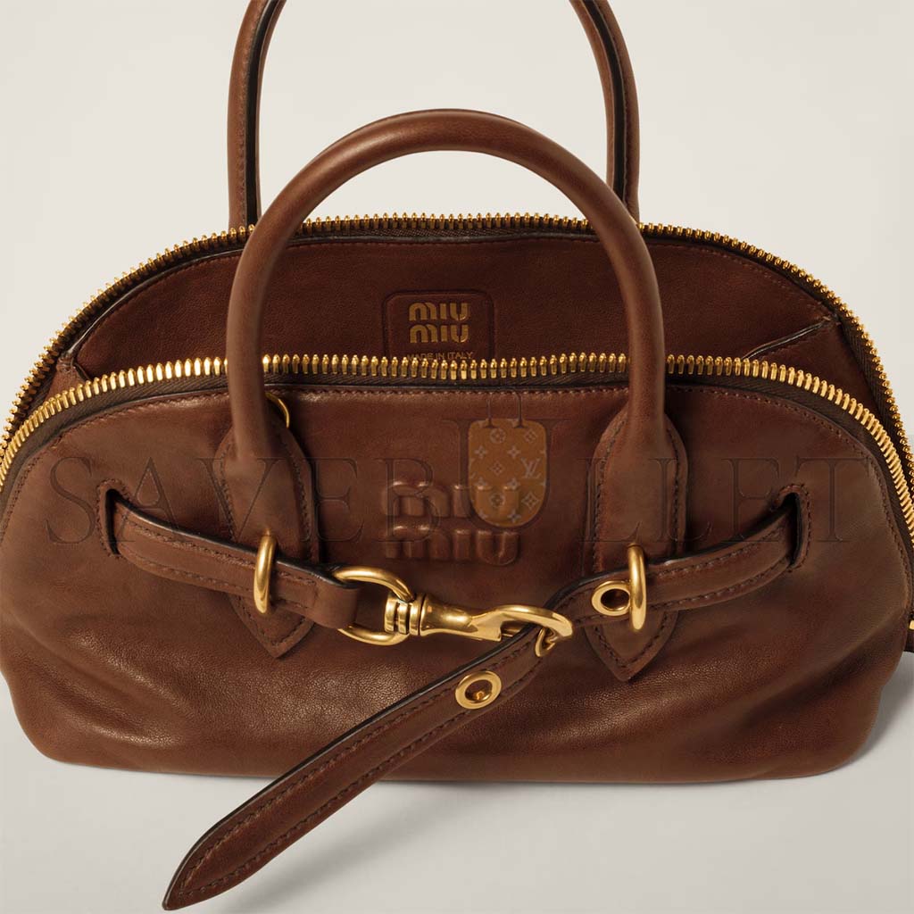 M1v M1v aventure nappa leather top-handle bag 5bb169 (28*16.5*10cm)